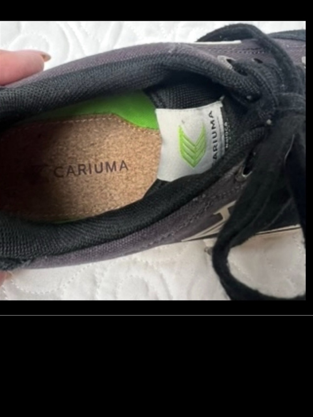 CARIUMA Naoica Tennis Blue Gray Shoe Lace Up Suede Canvas Tie Size 8.5 - Picture 9 of 16